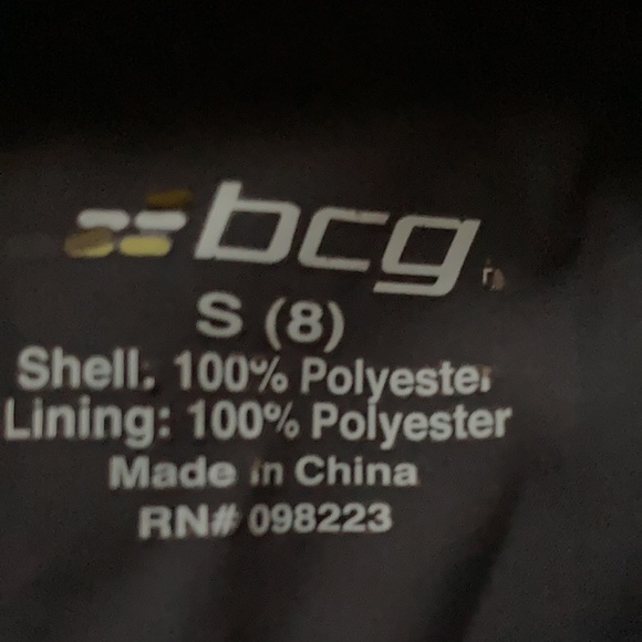 BCG orange & grey windbreaker with hoodie kids  size S(8) - Picture 3 of 6